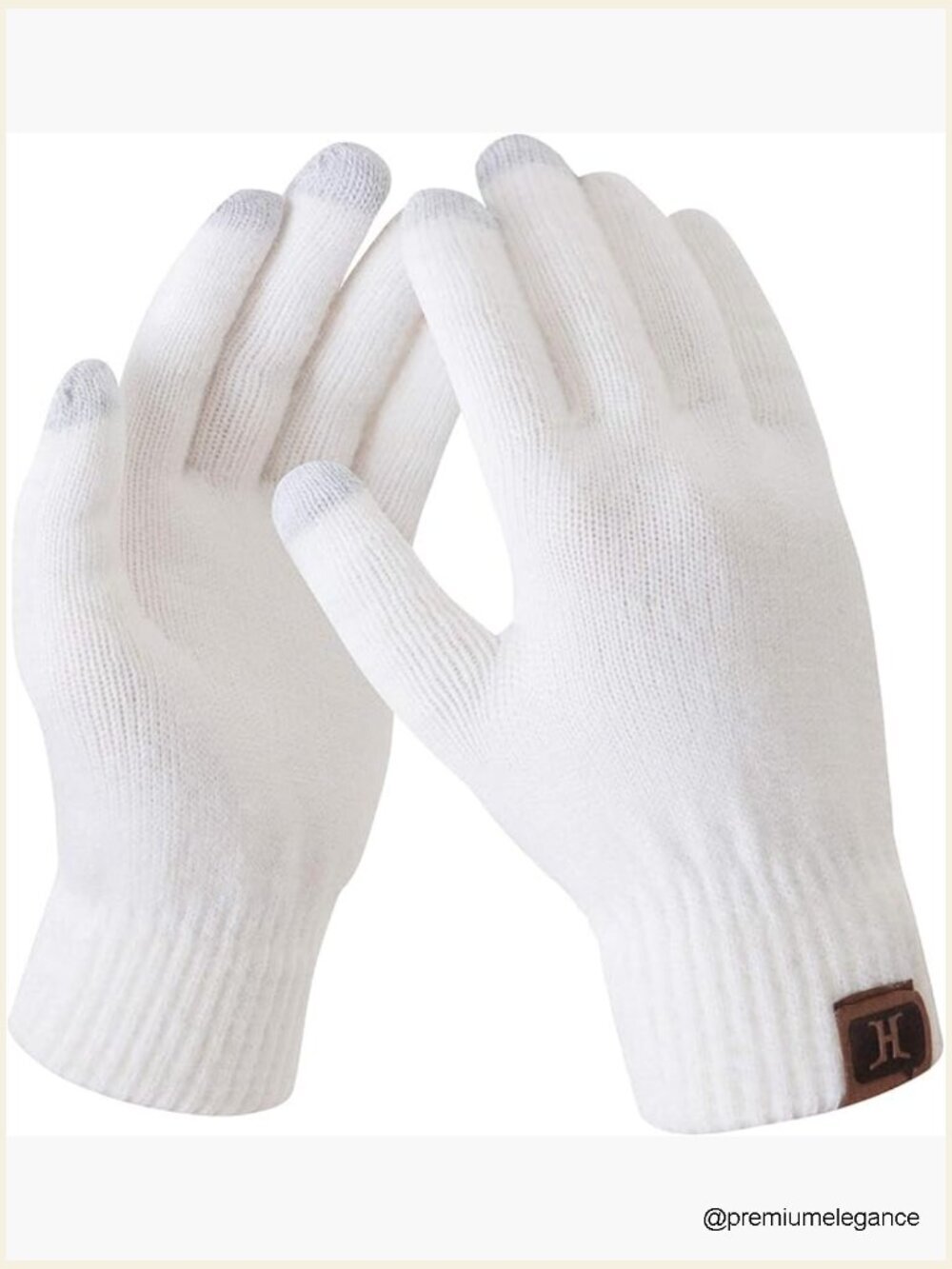 Winter Wool Touchscreen Gloves Knit Fleece Lined Warm Ladies